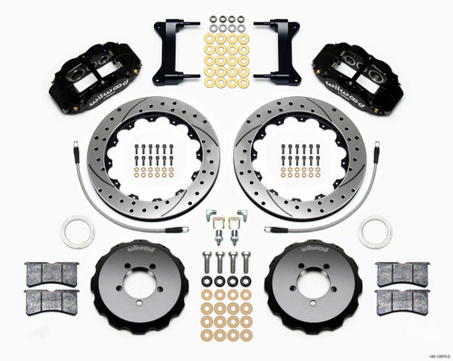 Wilwood Narrow Superlite 6R Front Hat Kit 12.88in Drilled 2012-Up Toyota / Scion FRS w/ Lines - 140-12870-D
