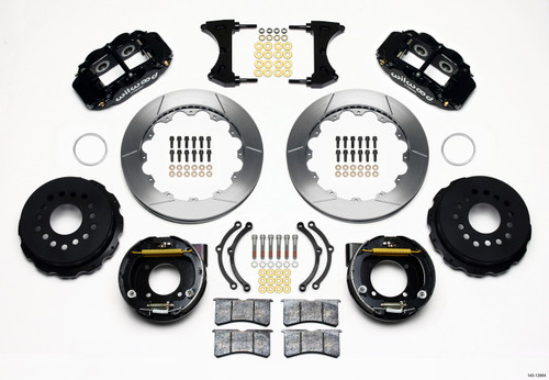 Wilwood Narrow Superlite 4R Rear P-Brk Kit 12.88in Chevy 12 Bolt w/ C-Clips - 140-12964