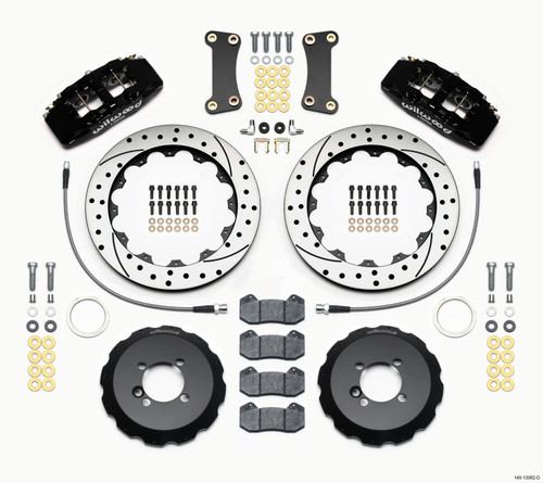 Wilwood Dynapro 6 Front Hat Kit 12.88in Drilled 2002-Up Mini Cooper w/ Lines - 140-13062-D