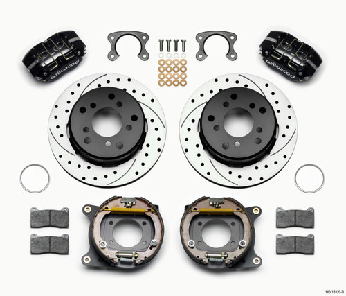 Wilwood Dynapro Lug Mount P/S Park Brake Kit Drilled Small Ford 2.36in Off Bronco 5 x 5.50 - 140-13320-D
