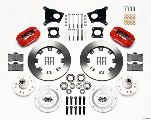 Wilwood Forged Dynalite Front Kit 12.19in Red AMC 71-76 OE Disc w/o Bendix Brakes - 140-13395-R