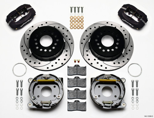 Wilwood Forged Dynalite P/S Park Brake Kit Drilled AMC 71-74 2.60in Offset - 140-13398-D