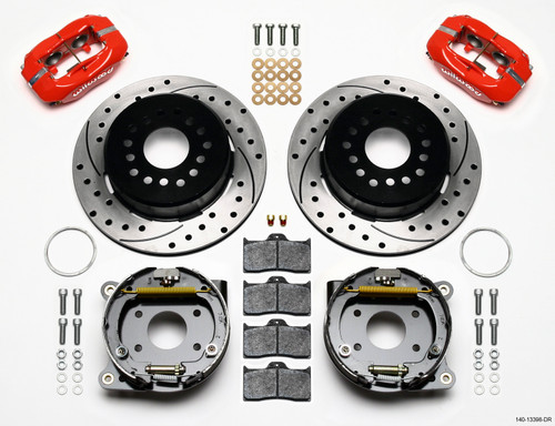 Wilwood Forged Dynalite P/S P-B Kit Drilled-Red AMC 71-74 2.60in Offset - 140-13398-DR