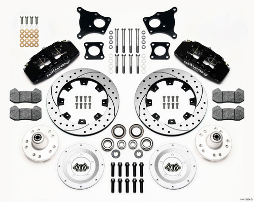 Wilwood Dynapro 6 Front Hub Kit 12.19in Drilled AMC 71-76 OE Disc w/o Bendix Brakes - 140-13554-D