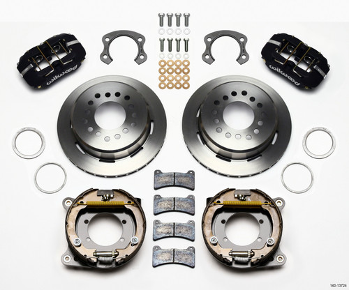 Wilwood Dynapro Low-Profile 11.00in P-Brake Kit Ford 8.8 Special w/2.50in Offset-5 Lug - 140-13724