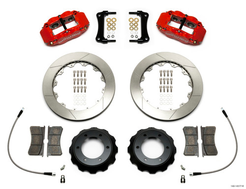 Wilwood Narrow Superlite Red 6R Front Kit 12.88in Slotted Rotor w/ Lines 05-15 Toyota Tacoma - 140-14577-R