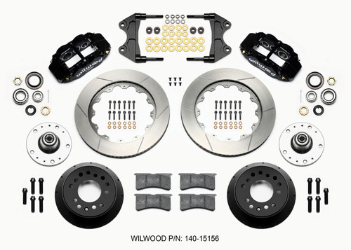 Wilwood Narrow Superlite 6R Front Hub Kit 14.00in WWE ProSpindle (5x4.75in 5x5.00in Hub) - 140-15156