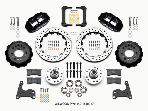 Wilwood Narrow Superlite 6R Front Hub Kit 12.88in Drilled 65-72 CDP C Body -Drum - 140-15199-D