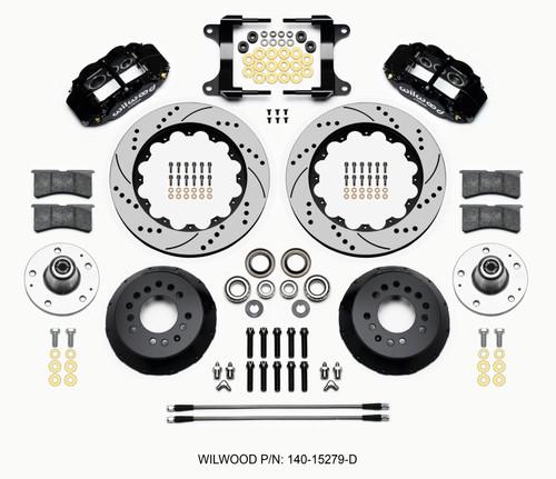 Wilwood Narrow Superlite 6R Front Hub Kit 14.00in Drilled 82-92 Camaro//Firebird - 140-15279-D