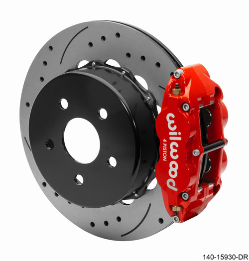 Wilwood Superlite 4R Rear Brake Kit 14.00 Red 2018-Up Jeep JL SRP w/Lines - 140-15930-DR