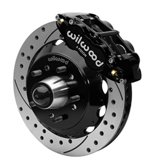 Wilwood Forged Narrow Superlite 6R Front Big Brake Kit 13.06in Drilled Rotors 88-98 C1500 - Black - 140-15949-D