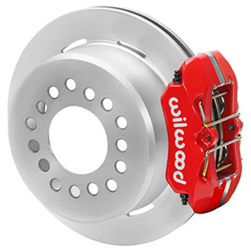 Wilwood Chevrolet 7-5/8in Rear Axle Dynapro Disc Brake Kit 11in Rotor -Red Caliper - 140-16444-R