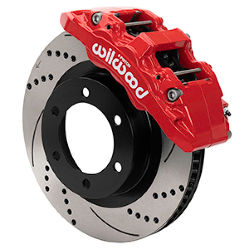 Wilwood 21-24 Ford Bronco Aerolite 6R Kit 6 x 5.50in Hub - 13.38in  Drilled & Slotted Rotor - Red - 140-17512-DR Photo - Primary