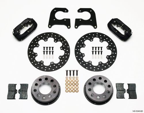 Wilwood Forged Dynalite Rear Drag Kit Drilled Rotor M-W/Lamb Ends .690in Studs - 140-5348-BD