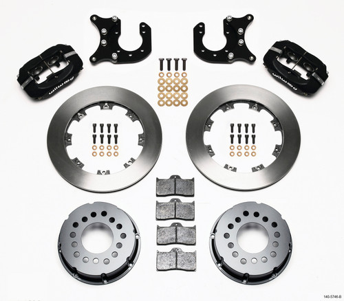 Wilwood Forged Dynalite P/S Rear Kit Chevy 12 Bolt-Spec 3.15in Brng - 140-5746-B