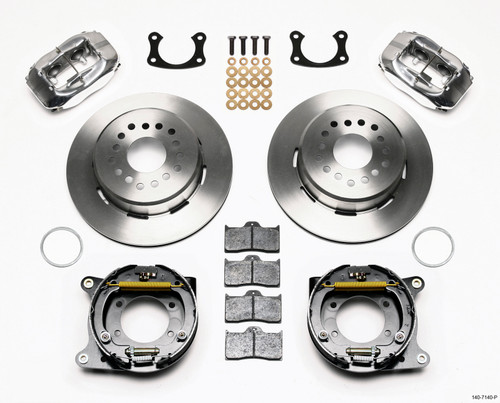 Wilwood Forged Dynalite P/S Park Brake Kit Polished New Big Ford 2.50in Offset - 140-7140-P