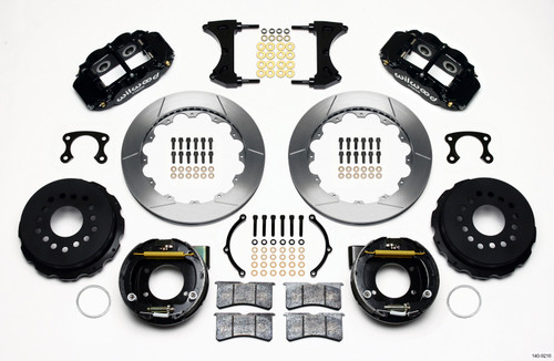 Wilwood Narrow Superlite 4R Rear P-Brk Kit 12.88in Small Ford 2.66in Offset - 140-9216