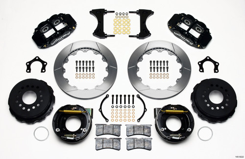 Wilwood Narrow Superlite 4R Rear P-Brk Kit 12.88in Mopar/Dana 2.36in Off w/Snap Ring Brng - 140-9222