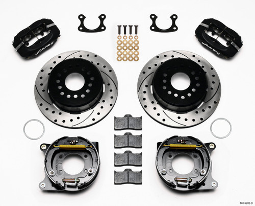 Wilwood Forged Dynalite P/S Park Brake Kit Drilled Small Ford 2.50in Offset - 140-9282-D