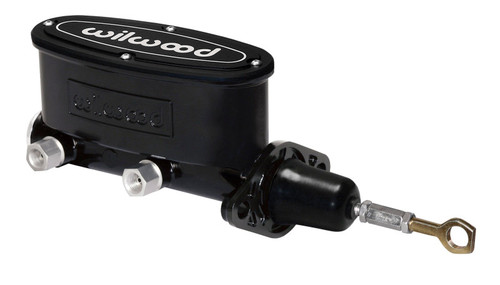 Wilwood High Volume Tandem M/C - 7/8in Bore Black-W/Pushrod - Early Mustang - 260-12900-BK