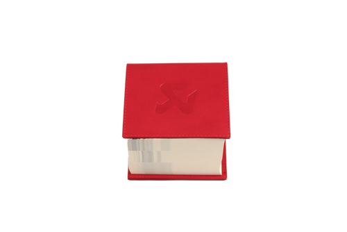 Akrapovic Leather Memo Notepad - Red - 801731 User 1