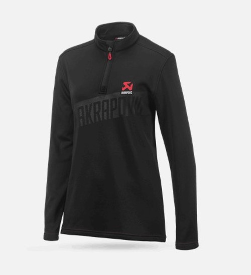 Akrapovic Womens Corpo Turtleneck Zip Black S - 802216