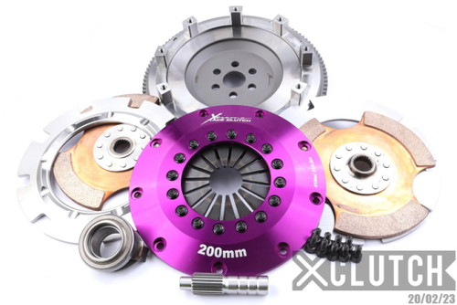 XClutch 89-94 Mazda 323 1.8L 8in Twin Solid Ceramic Clutch Kit - XKFD20523-2E