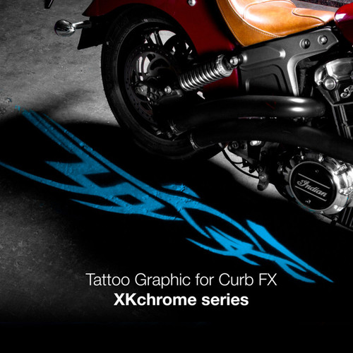 XK Glow 2pc CurbFX Film+Optic Tatoo Style - XK-CFX-FILM-TATOO