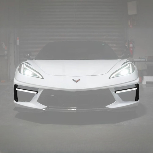 EOS Sequential LED DRL Light Bar Bezel Insert Carbon Flash Metallic - C8 Corvette (FOG-735-ABS)