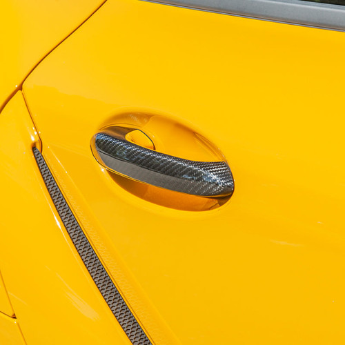 EOS Carbon Fiber Door Handle Covers - 2020+ Toyota Supra (DC-522-BKCF)