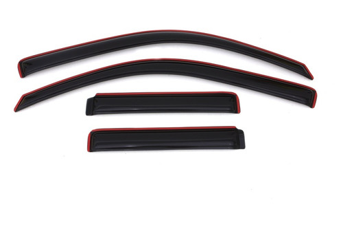 AVS 02-09 Chevy Trailblazer Ventvisor In-Channel Front & Rear Window Deflectors 4pc - Smoke - 194733