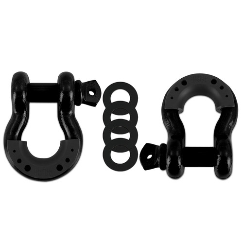 Borne Off-Road Borne D-Ring Shackle Set Black - BNDR-BK