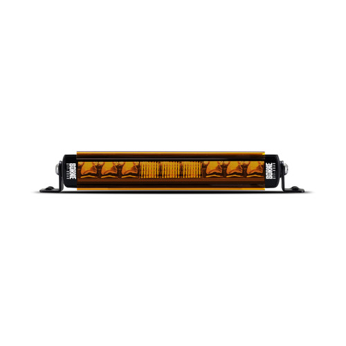 Borne Off-Road Light Bar Cover Single Row 10in Amber - BNLT-COV-SS10YL