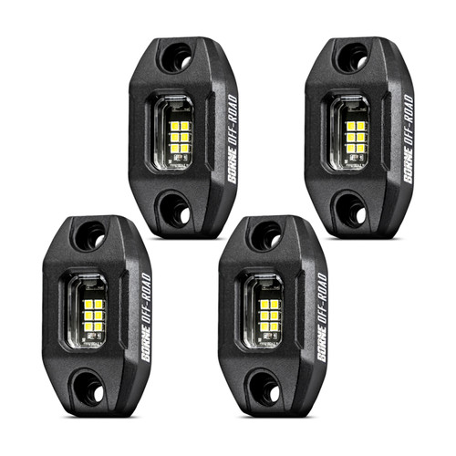 Borne Off-Road Rock Light (Kit of 4) Long Harness - BNLT-RL-4T