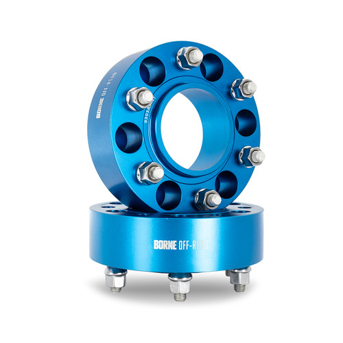 Borne Off-Road Wheel Spacers - 6x135 - 87.1 - 50 - M14 - Blue - BNWS-007-500BL