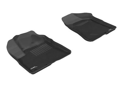 3D MAXpider 2011-2013 Kia Sorento 7-Seats Kagu 1st Row Floormat - Black - L1KA00911509