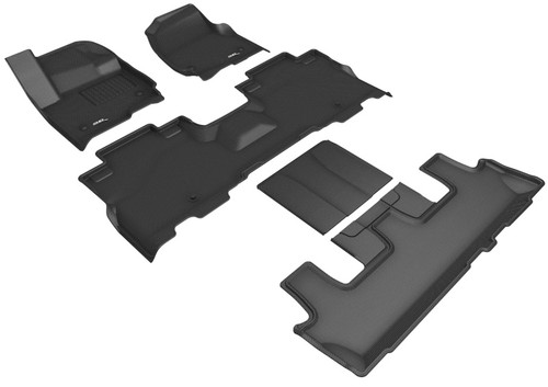 3D MAXpider 18-24 Lincoln Navigator W/ Bucket 2nd Row Kagu Black Full Set - L1LC01201509 Photo - Primary
