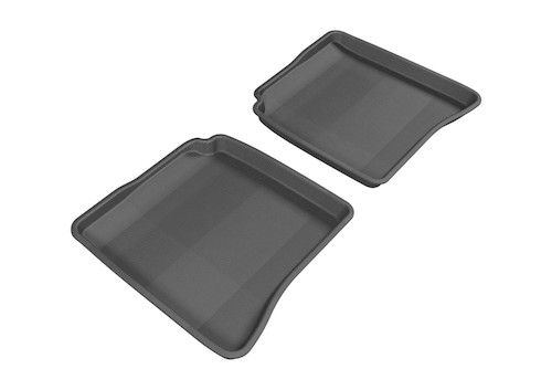 3D MAXpider 2007-2013 Mercedes-Benz S-Class W221 Kagu 2nd Row Floormats - Black - L1MB00621509