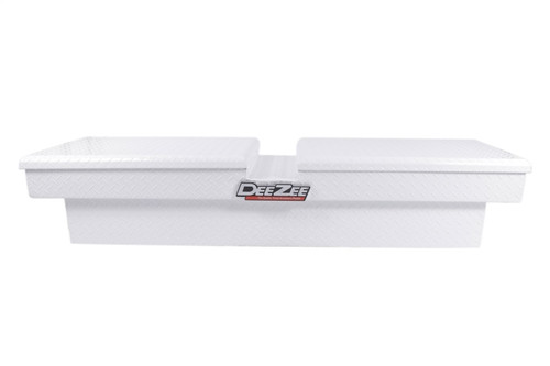 Deezee Universal Tool Box - Red Crossover - Double BT Alum (White) - DZ8370WH