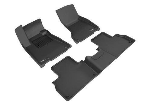 3D Maxpider 17-18 Maserati Levante Kagu Floor Mat- Black R1 R2 - L1MR00401509