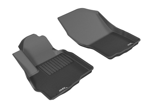 3D MAXpider 2011-2019 Mitsubishi Outlander Sport Kagu 1st Row Floormat - Black - L1MT03611509