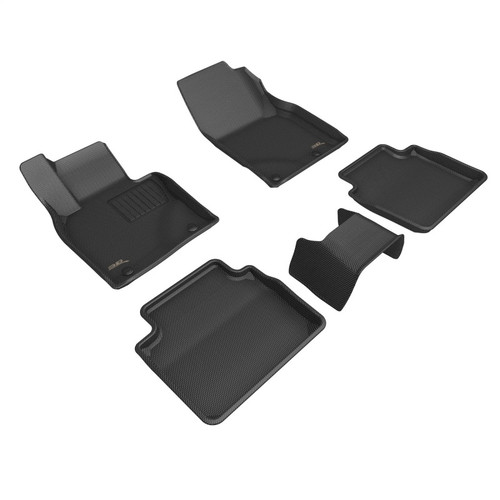 3D Maxpider 2023+ Mazda Cx-50 Kagu Floor Mat- Black R1 R2 - L1MZ08101509