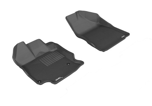 3D MAXpider 2012-2012 Toyota Venza Kagu 1st Row Floormat - Black - L1TY13311509