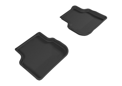 3D MAXpider 2011-2018 Volkswagen Jetta Sedan Kagu 2nd Row Floormats - Black - L1VW05521509