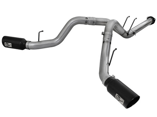 afe Large Bore-HD DPF-Back Exhaust System Ford Diesel Trucks 11-14 V8-6.7L (td) - 49-43065-B Photo - Primary