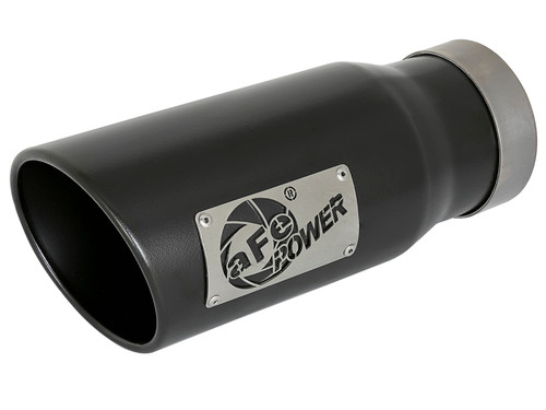 afe MACH Force-Xp Universal Exhaust Tip 4 IN Inlet x 5 IN Outlet x 12 IN L - 49T40502-B12 Photo - Primary