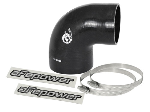 afe Magnum FORCE Intake Coupling Kit (4 IN ID to 3-3/8 IN ID x 90 Deg.) Elbow Coupler - Black - 59-00073 Photo - Primary