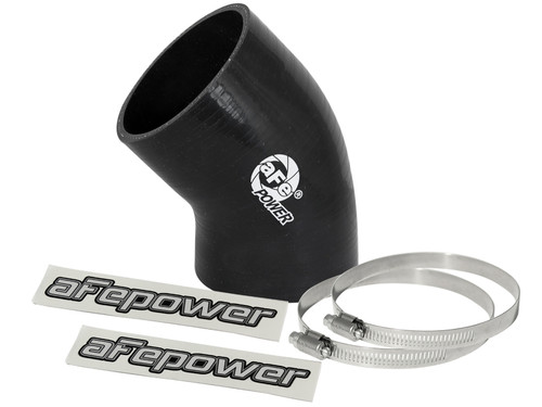afe Magnum FORCE Intake Coupling Kit (3 IN ID to 3-1/4 IN ID x 45 Deg.) Elbow Coupler - Black - 59-00075 Photo - Primary