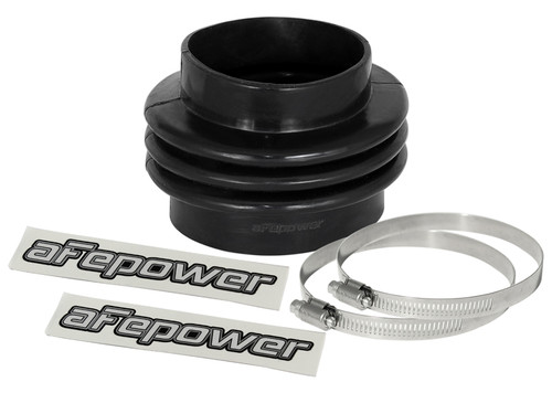 afe Magnum FORCE Intake Coupling Kit (3-1/2 IN ID to 4 IN ID x3-1/2 IN L) Straight Bellow- Black - 59-00081 Photo - Primary