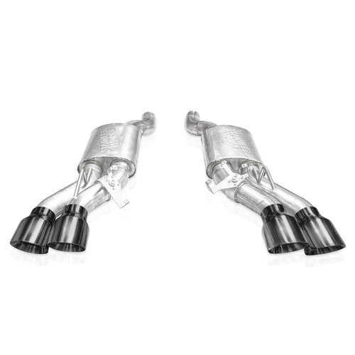 Stainless Works Axleback Valved Exhaust System w. Black Tips - 2022+ Cadillac CT5-V Blackwing (SSWCT5V22AB-BC)